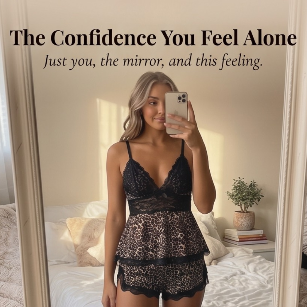 Lunella – Women's Tiered Lace Cami Pajama Set
