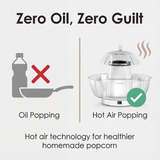 Popflo – Hot Air Popcorn Maker for Fast, Oil-Free Snacks