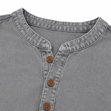 Avelyn – Henley Tunic Top with Side Buttons for Women