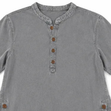 Avelyn – Henley Tunic Top with Side Buttons for Women