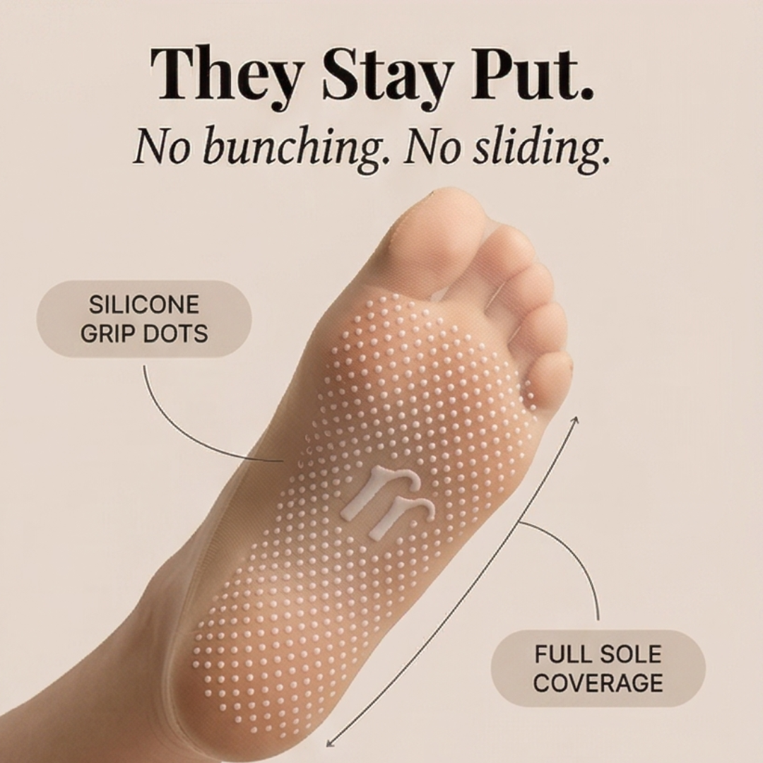 Silkara – Women's Ultra Sheer Non-Slip Invisible Socks