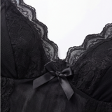 Veloure – Floor Length Lace Mesh Nightdress