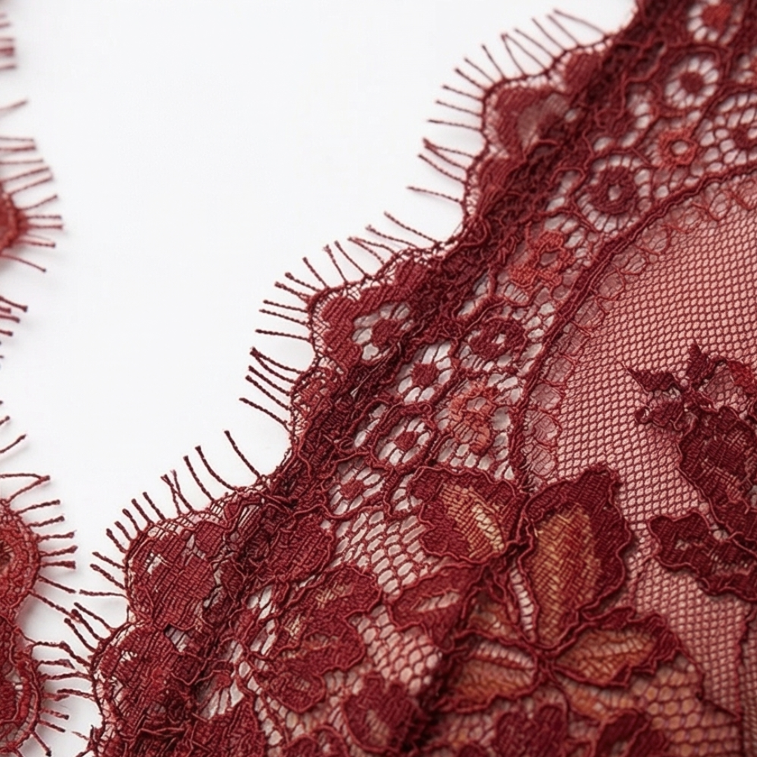 Velaire – Eyelash Lace Halter Bodysuit for Women