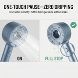 Flowtex - High pressure shower head with pause button