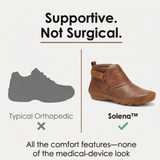 Solena - Women's adjustable ankle boots for sensitive feet