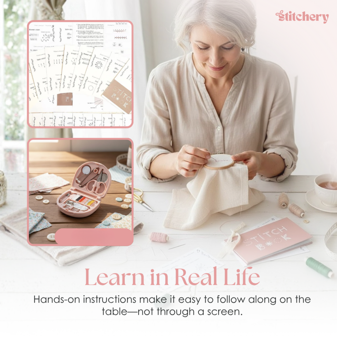 Stitchery – Mini Embroidery Sewing Book for Creative Projects