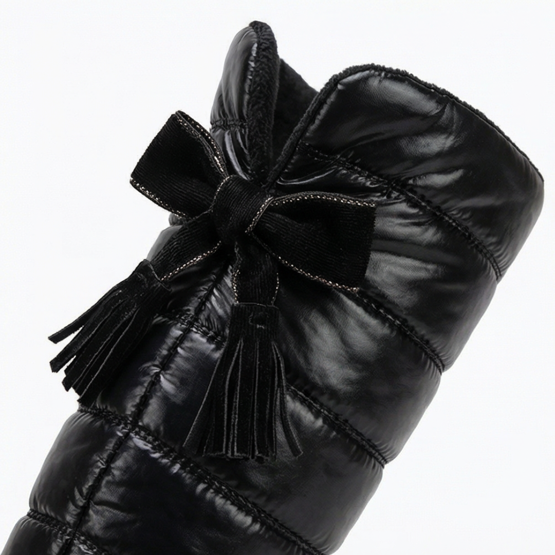 Velura - Women's fleece-lined over-the-knee boots