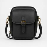 Solene – Structured PU crossbody bag with built-in wallet and glasses compartment