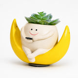 Pippin – Smiley Face Planter Pot with Rocking Chair, Swing & Hammock Designs