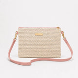 Solène – Woven Straw Crossbody Clutch Bag for Women