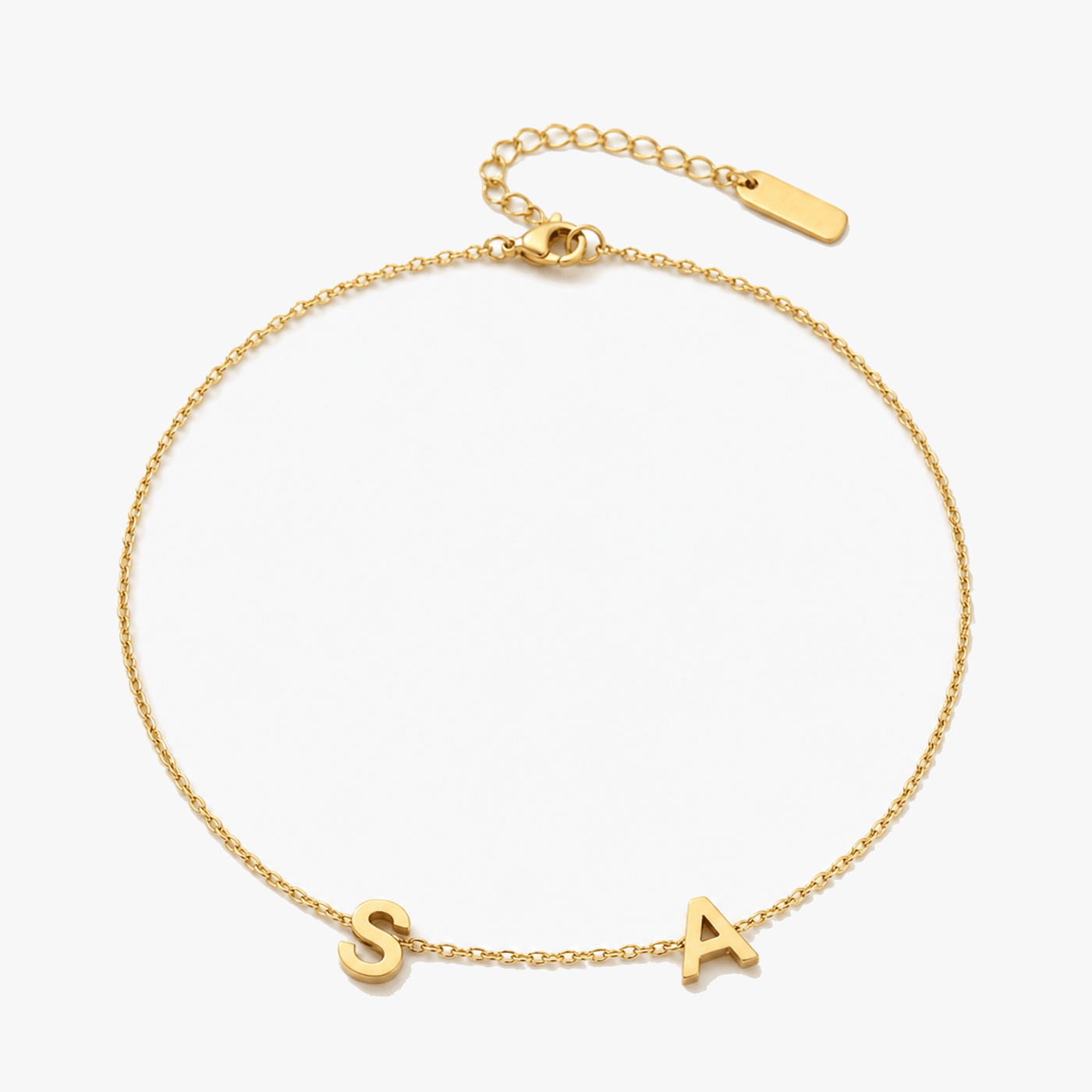 Auriela – Personalized side initial necklace