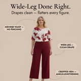 Avery – Women's Floral Top & Wide-Leg Pants Set