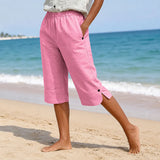 Marelia – Breathable Linen-Look Summer Capri Pants for Women