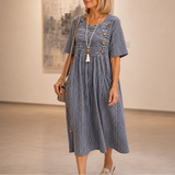 Stripevoy – The Midi Dress That Moves With You, Not Against You