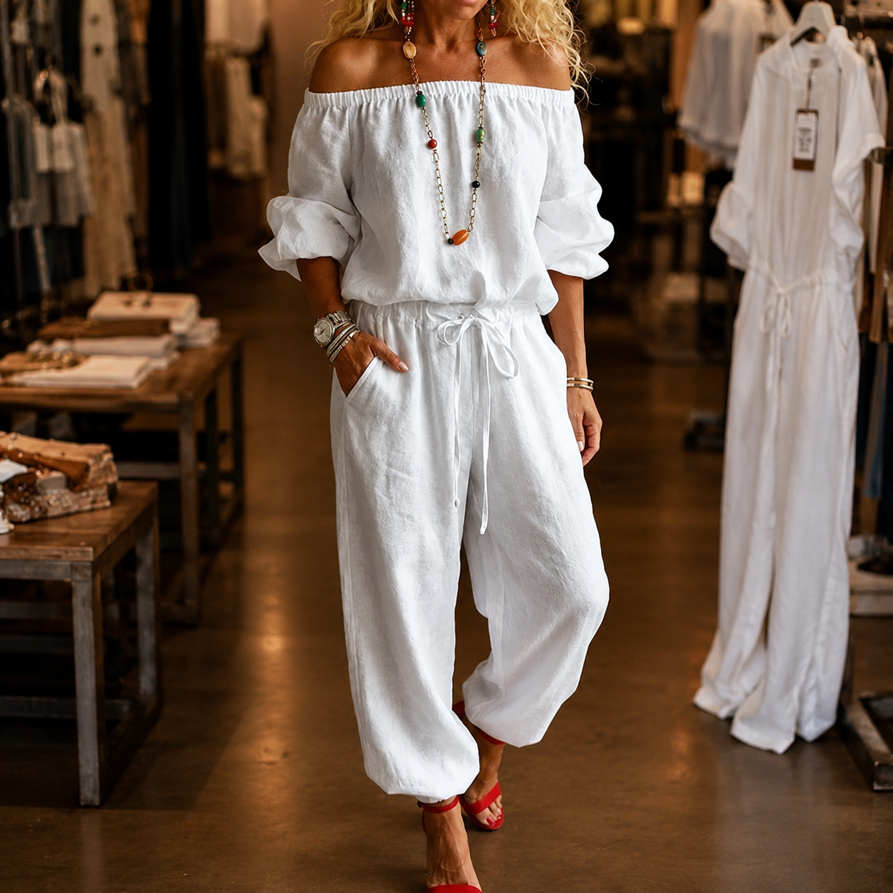 Wearbella – Off-Shoulder Jumpsuit That Skips The Styling