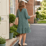 Bellora – Breezy Floral Midi Dress with Ruffle Hem