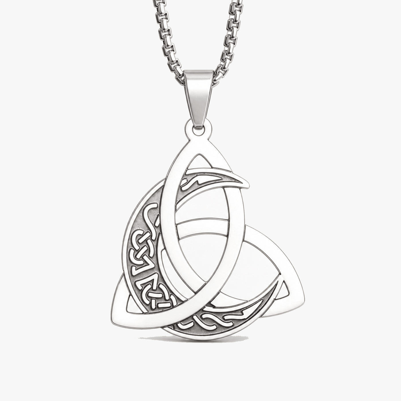 Mythara – Viking Trinity Knot Moon Necklace (1+1 Free)