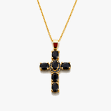 Solavée – Crystal Cross Pendant Necklace