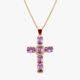 Solavée – Crystal Cross Pendant Necklace