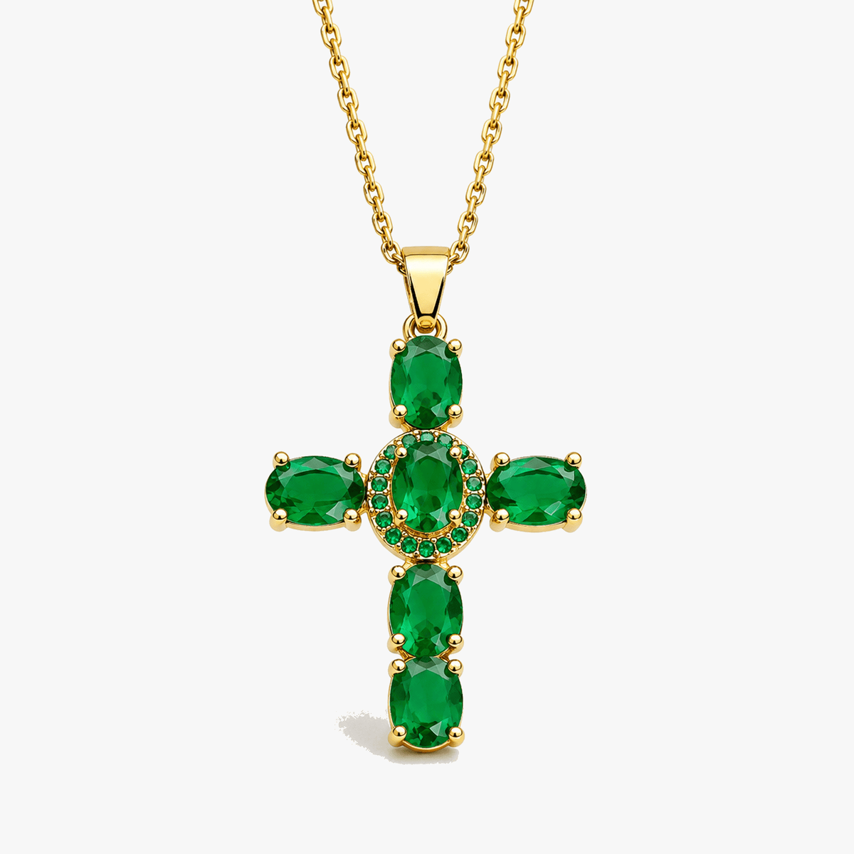 Solavée – Crystal Cross Pendant Necklace