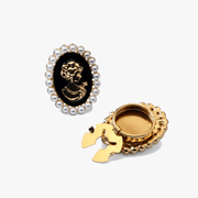 Golden Cameo Elegance Black