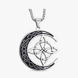Lunara – Celtic Moon and Knot Pendant