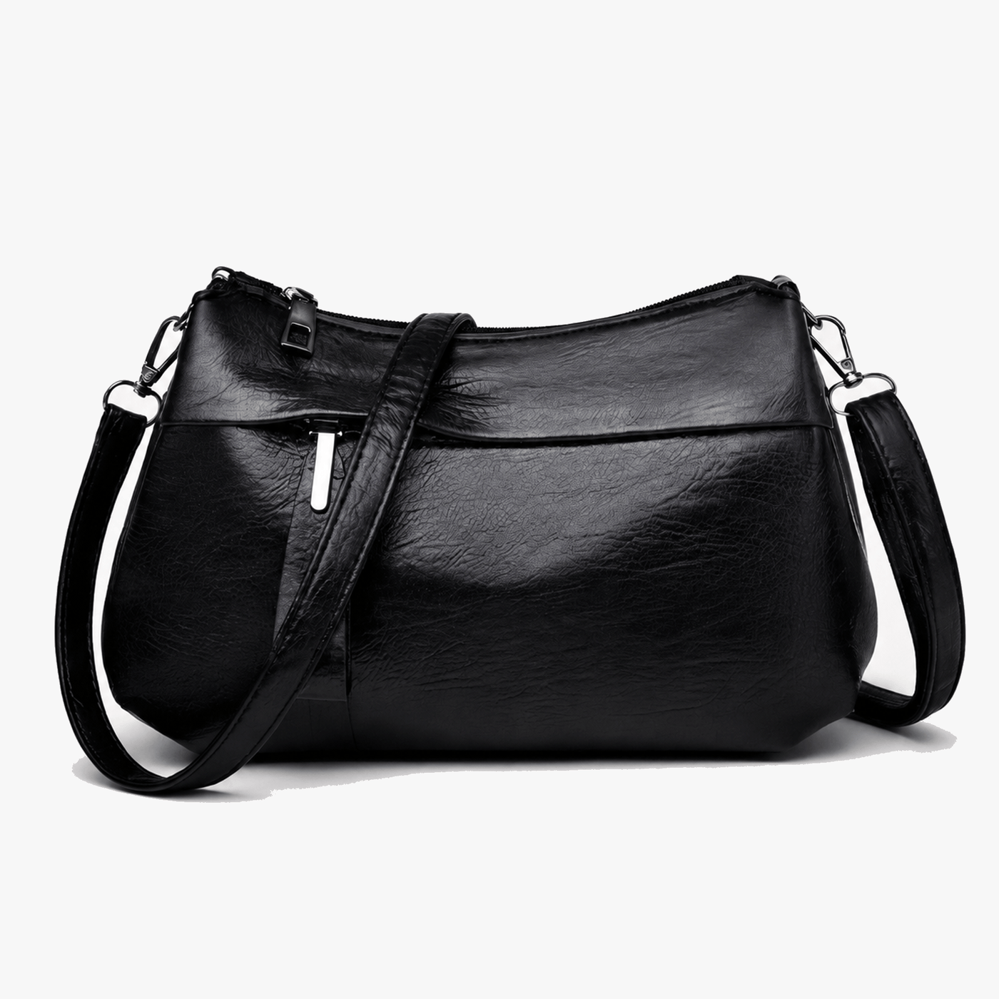 Carria - Soft Leather Crossbody With 3 Compartments