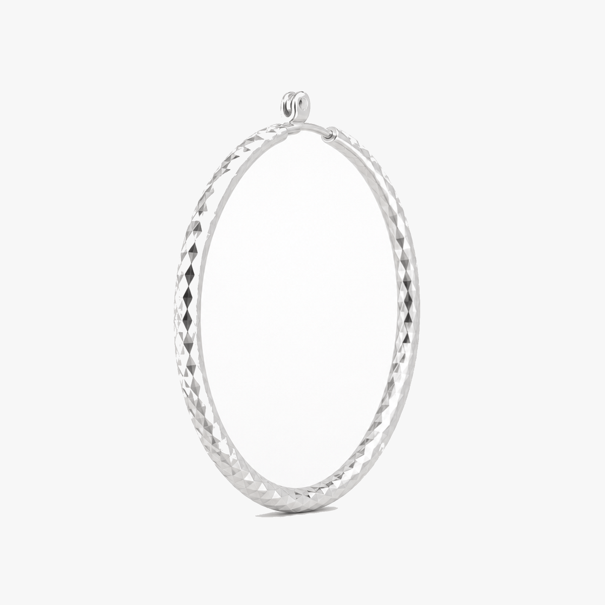 Lumara – Diamond-Cut Hoop Earrings