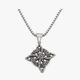 Elowen – Crystal Celtic Knot Necklace