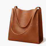 Solenne – Soft Leather Shoulder Tote