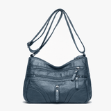 Caressa – Soft Leather Multi Pocket Crossbody Bag