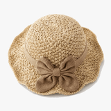 Bellabrim – Woven straw hat with bow detail