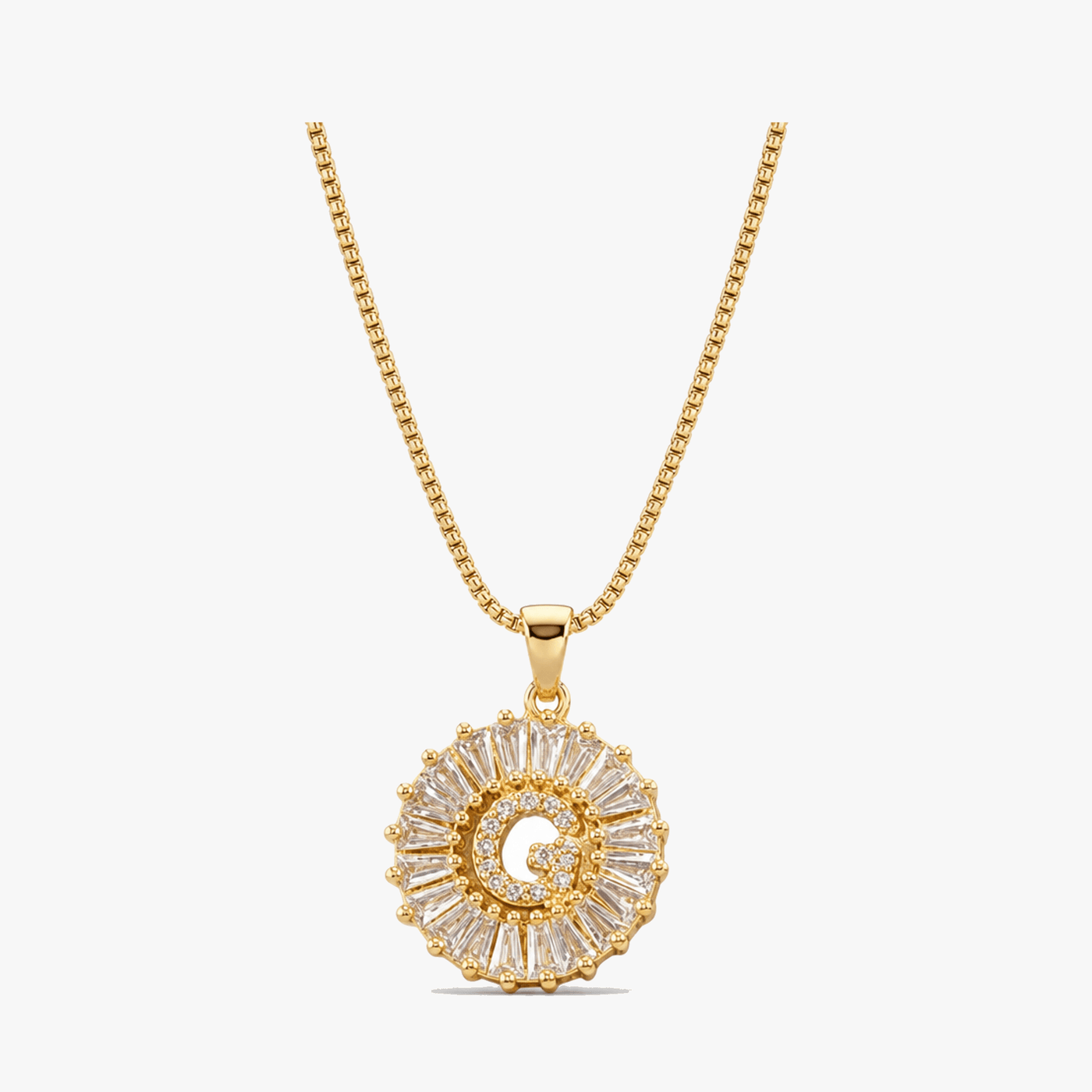 Luneria – Two-Piece Initial Pendant Necklace Set