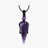 Noctera – Macramé-Wrapped Obsidian Pendant