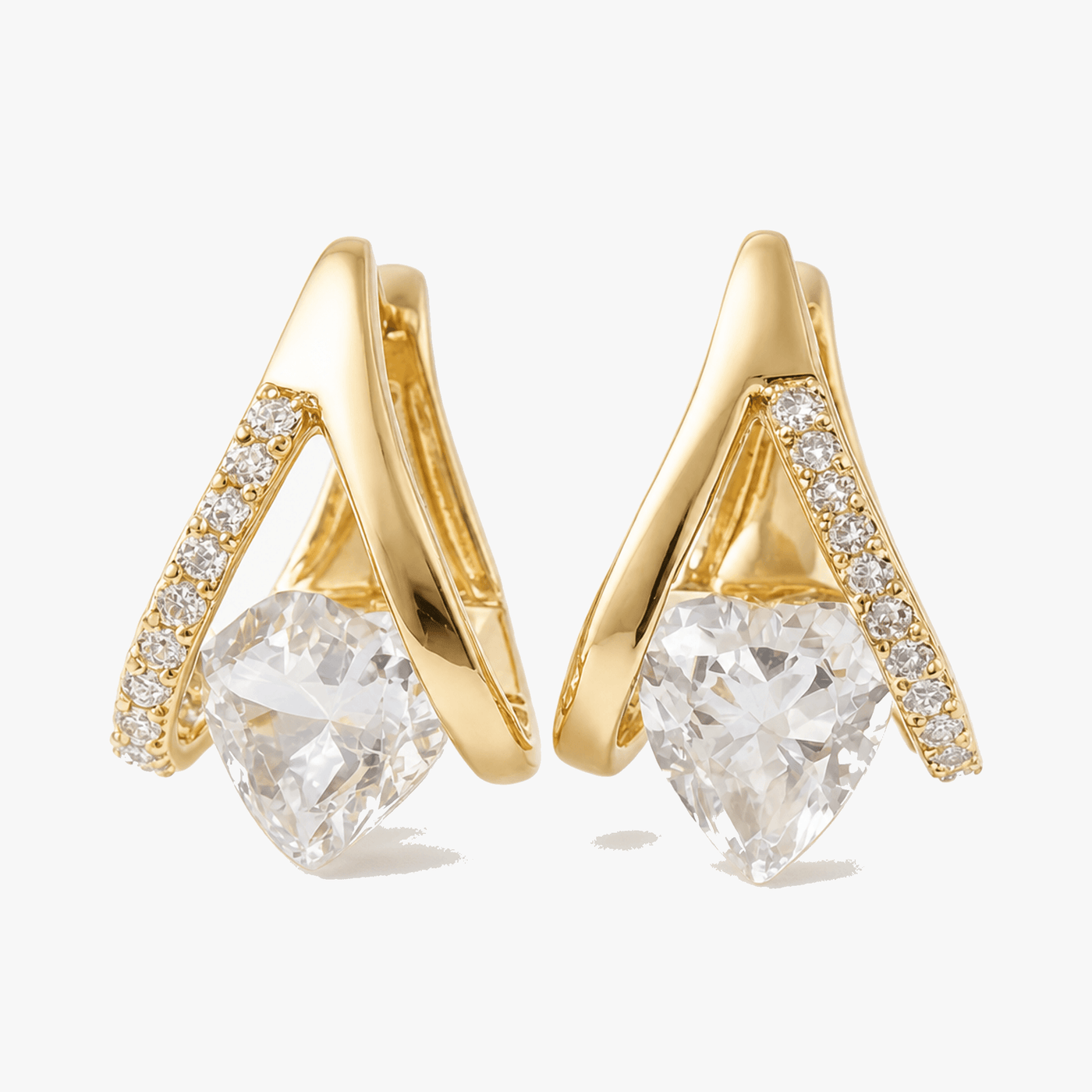 Lunavia – V-Frame Heart Earrings