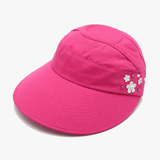 Solwen – Wide Brim Sun Visor with Ponytail Opening