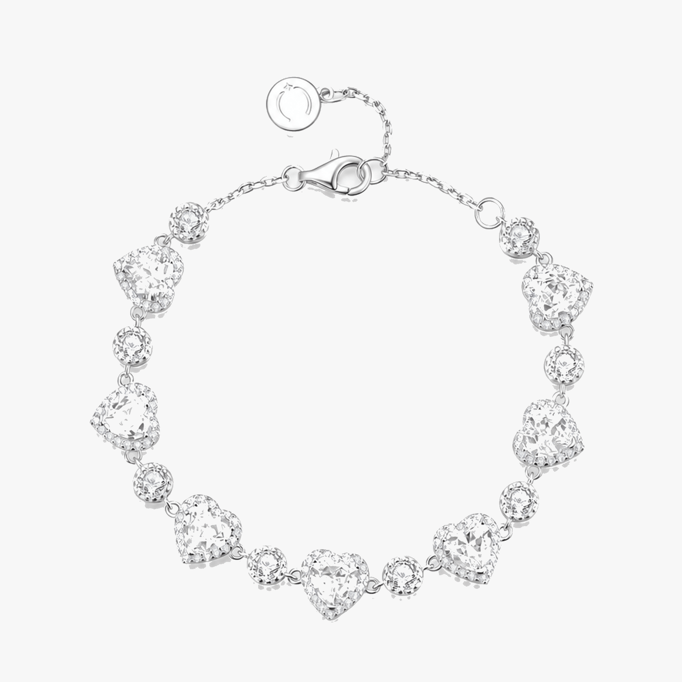 Lunavia – Heart Crystal Halo Bracelet