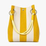 Sundara – Striped Knit Bucket Bag