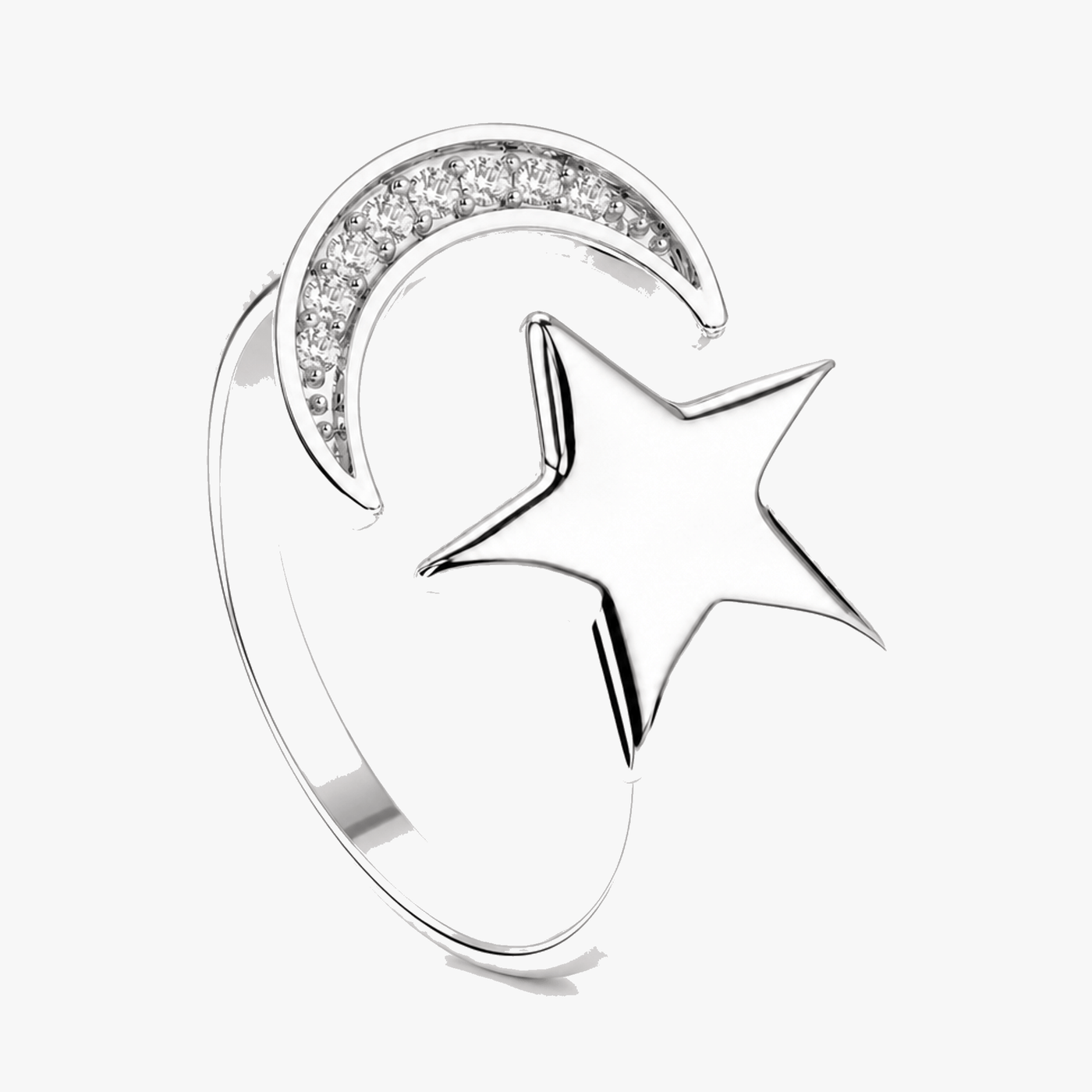 Lunessa - Moon and Star Calming Ring