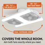 Breezo – Screw-In Ceiling Fan with LED Light