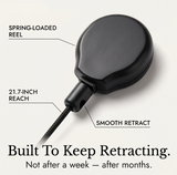 Carden – Retractable faux leather badge holder