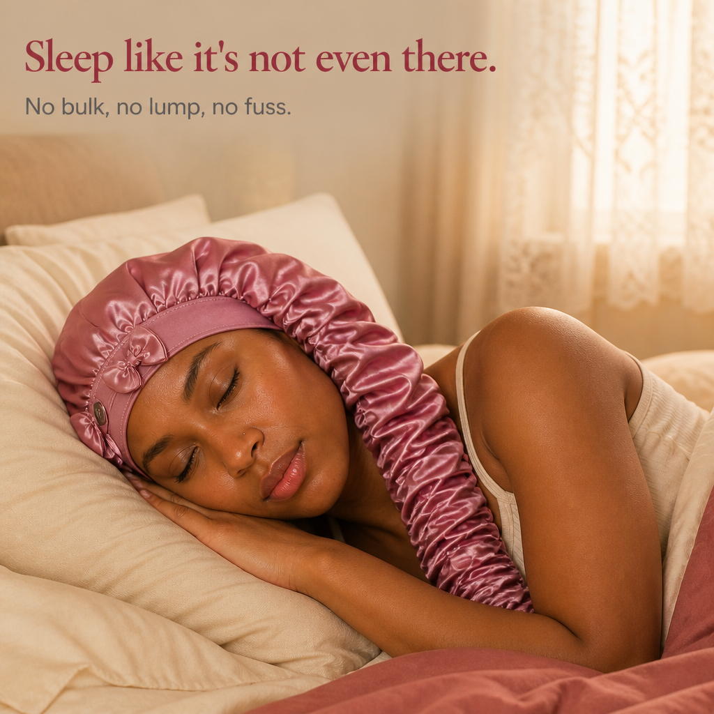 Nightwrap – The Long-Hair Bonnet That Finally Stays On
