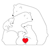 Cubunity – Personalized Wooden Bears Family Puzzle