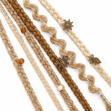 Wildera – Boho Beaded Clip-In Braid Extensions with Charms