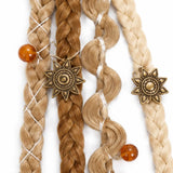 Wildera – Boho Beaded Clip-In Braid Extensions with Charms
