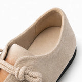 Solette – Knot Strap Suede-Look Mary Jane Flats for Women