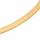 Aurenza – Gold necklace and earring set, textured medallion, flat snake chain
