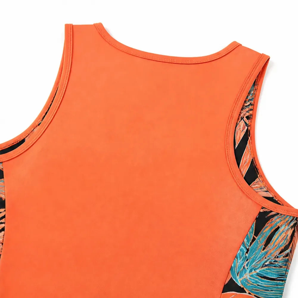 Solvea – Colorblock Tankini and Shorts Swim Set with Shorts