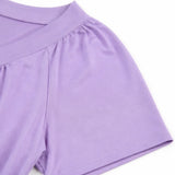 Velora – Pleated V-Neck Tunic Top for Women, Soft Drape Casual Blouse