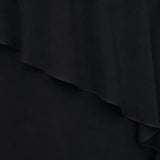 Velora – Rhinestone Look V-Neck Chiffon Like Cape Midi Dress